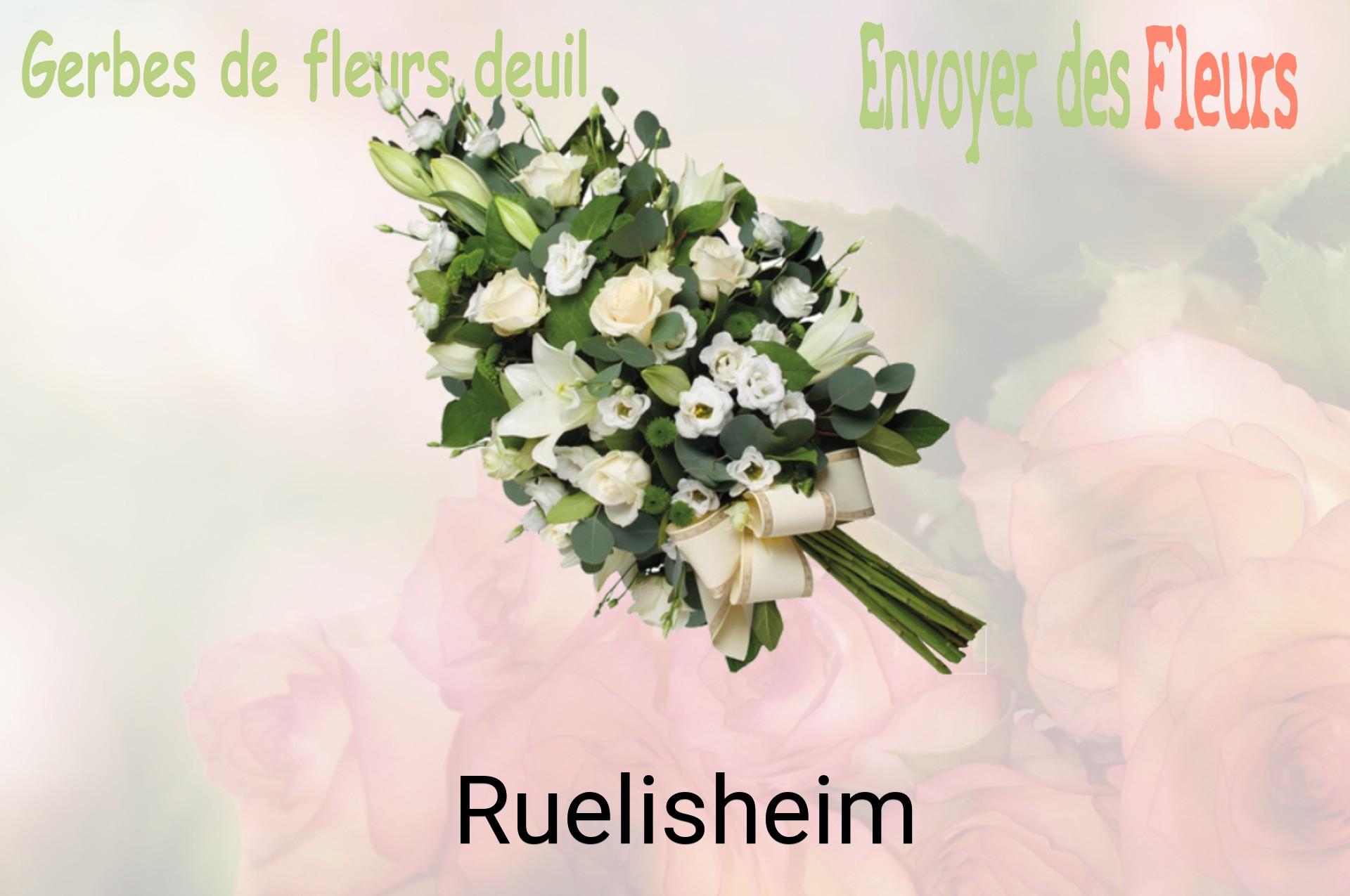 Gerbe de fleurs de deuil livrée à Ruelisheim